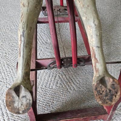 Antique Wooden Rocking Horse (LR-JS)