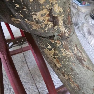 Antique Wooden Rocking Horse (LR-JS)