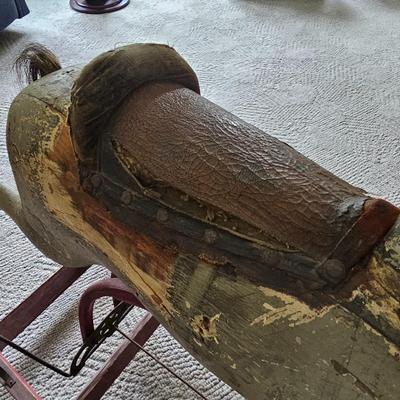 Antique Wooden Rocking Horse (LR-JS)