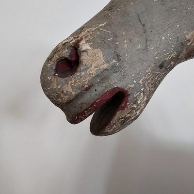 Antique Wooden Rocking Horse (LR-JS)