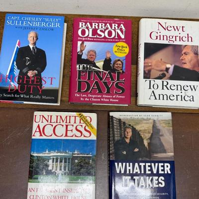 Lot of 5 Hardback Books - Subject: Politics