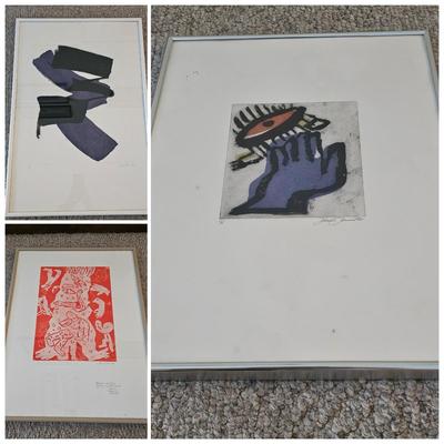 Three Original Lithographs by Johanna Obermiller (PC-JS)