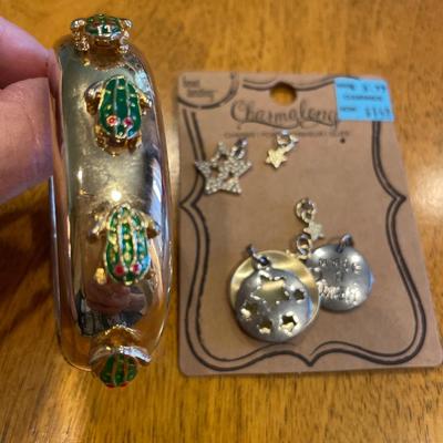 Frog bracelet and charms