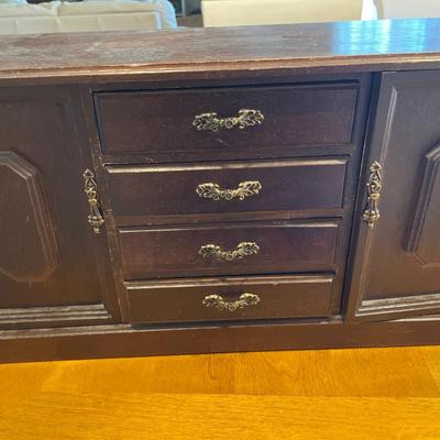 Large wood jewelry organizer