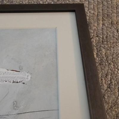 Three Soft Grey Mixed Media Paintings by Joyce Blunk (PC-JS)