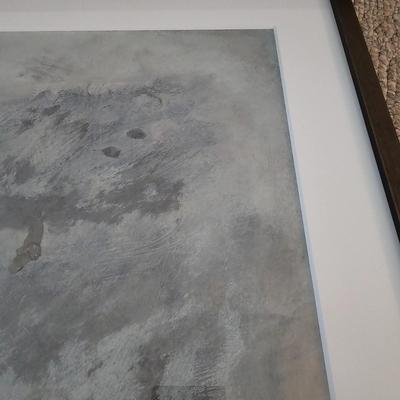 Three Soft Grey Mixed Media Paintings by Joyce Blunk (PC-JS)