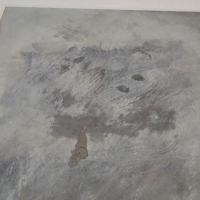 Three Soft Grey Mixed Media Paintings by Joyce Blunk (PC-JS)