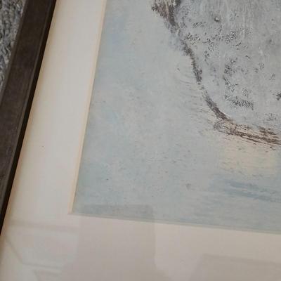 Three Soft Grey Mixed Media Paintings by Joyce Blunk (PC-JS)