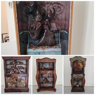 Four Unique Shadow Boxes by Joyce Blunk (LR-JS)