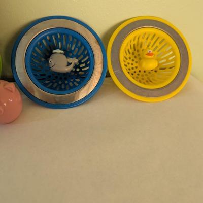 Collection of Whimsical Animal Themed Sink Strainers & Hand Whisks (LR)
