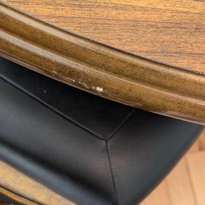 Round Dining Room Table With 4 Chairs with a Bottom Stretcher Shelf