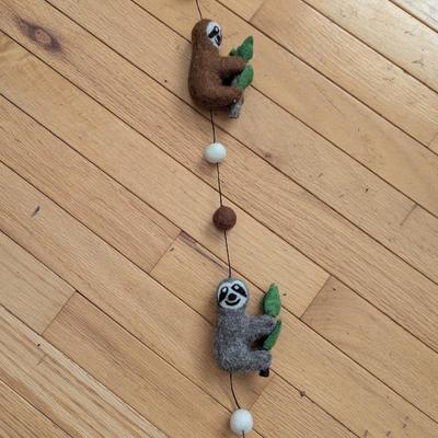 Sloth Felted Wind-chime (DR)