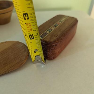 Mixed Wood Art Studio Bowls and Trinket Boxes