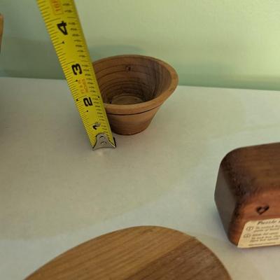 Mixed Wood Art Studio Bowls and Trinket Boxes