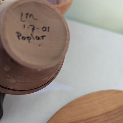 Mixed Wood Art Studio Bowls and Trinket Boxes