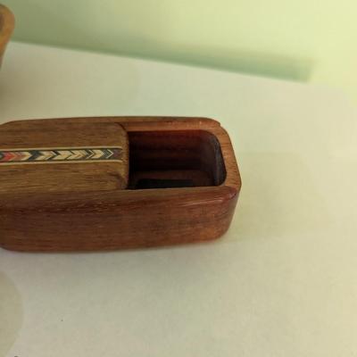 Mixed Wood Art Studio Bowls and Trinket Boxes