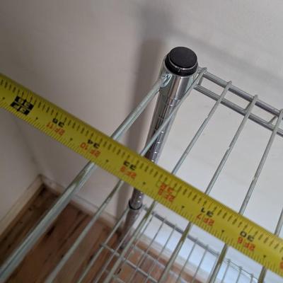 Metal 3 Tier Shelf With Wheels