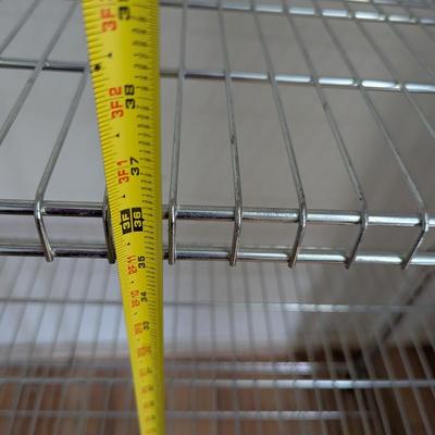 Metal 3 Tier Shelf With Wheels