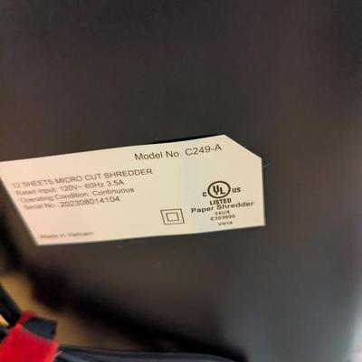 Member's Mark Model C249-A Cut Shredder