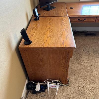 3 PIECE L-SHAPED EXECUTIVE DESK