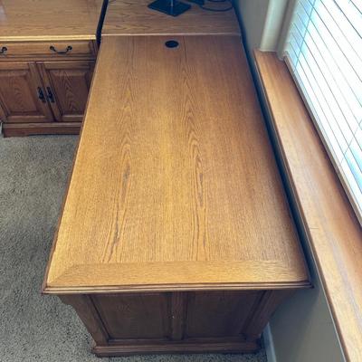 3 PIECE L-SHAPED EXECUTIVE DESK