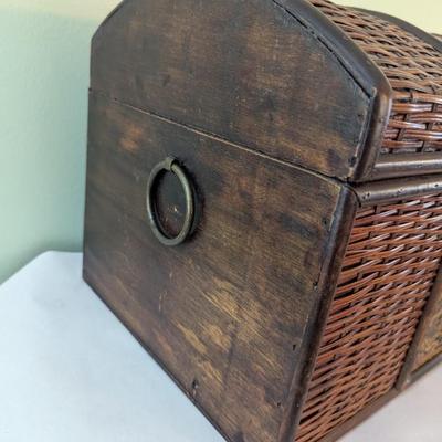 Rattan Style Chest