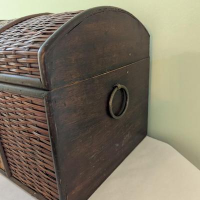 Rattan Style Chest