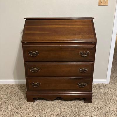 3 DRAWER DROP FRONT SECRETARY CHEST
