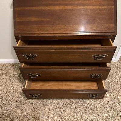 3 DRAWER DROP FRONT SECRETARY CHEST