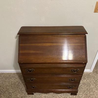 3 DRAWER DROP FRONT SECRETARY CHEST