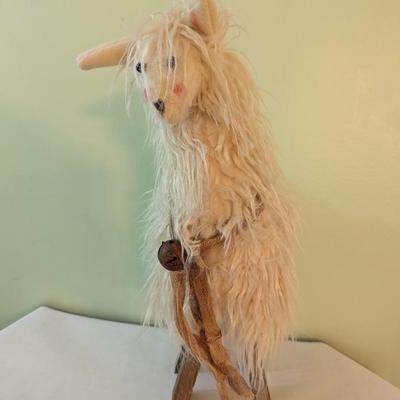 Vintage Lama Figurine With Bell