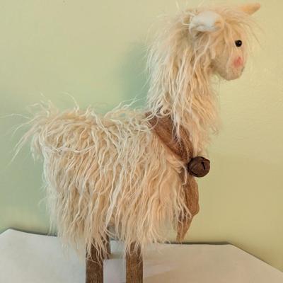 Vintage Lama Figurine With Bell
