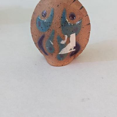 Native American Coin Purse Pottery Jug & Owl