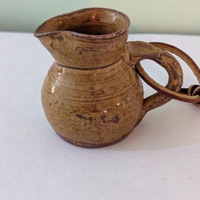 Native American Coin Purse Pottery Jug & Owl