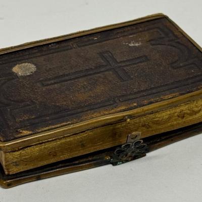 Antique French Basque Latin Spiritual Book: Published 1878