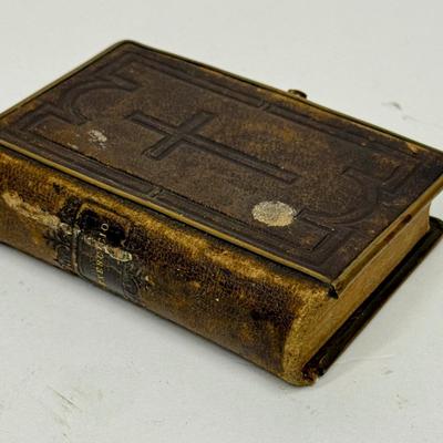 Antique French Basque Latin Spiritual Book: Published 1878