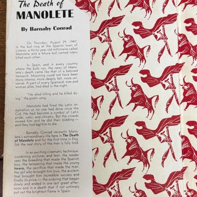 Vintage Book: The Death Of Manolete by Barnaby Conrad