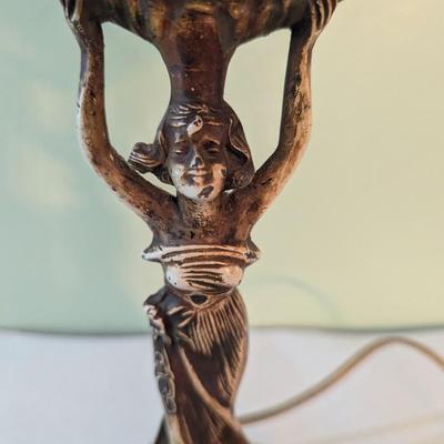 Art Nouveau Lamp Bronze Goddess