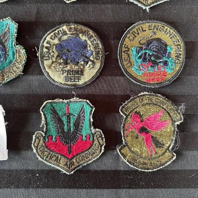 A COLLECTION OF AIR FORCE PATCHES