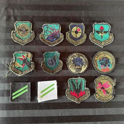 A COLLECTION OF AIR FORCE PATCHES