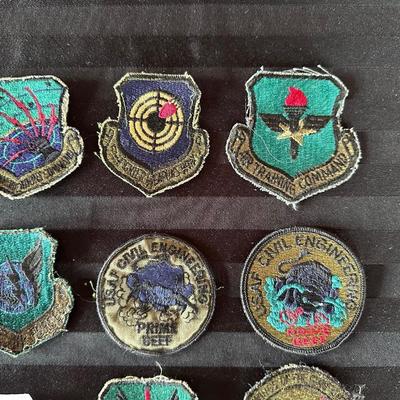 A COLLECTION OF AIR FORCE PATCHES