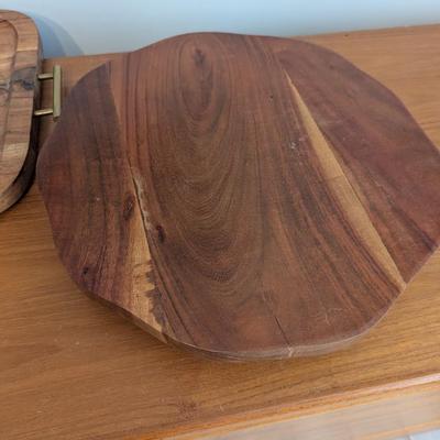 Wooden Lazy Susan & Locally Made Serving Tray
