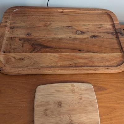 Wooden Lazy Susan & Locally Made Serving Tray