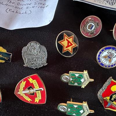 MILITARY PINS AND MEDALS