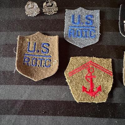 MILITARY PATCHES, PINS AND MEDALS