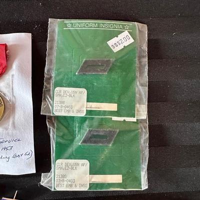 MILITARY PATCHES, PINS AND MEDALS