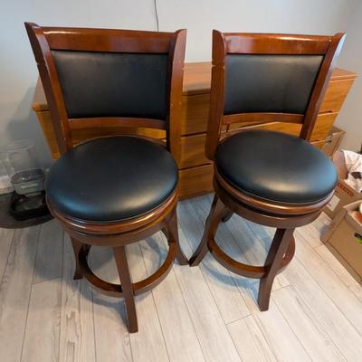Pair of Swivel Bar Stools