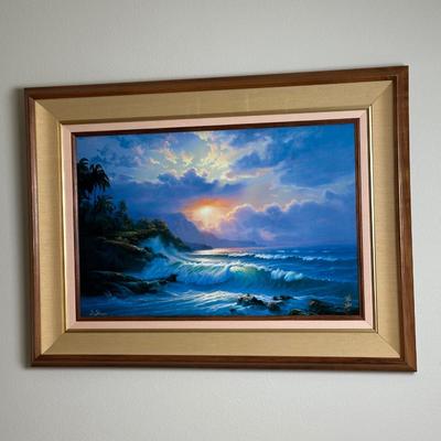 Framed DeShazo Artist’s Proof Seascape Print — AP 19/75