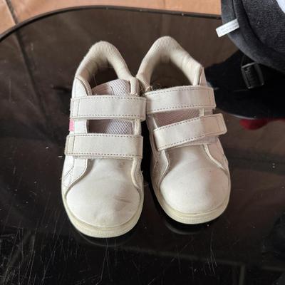 GIRL'S TENNIS SHOES, BOOTS AND PANDA BACKPACK
