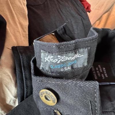 A VARIETY OF SHIRTS, HOODIE AND JEANS